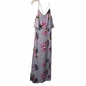 NWOT O’Neill Light PurwFloral Print Maxi Dress Size Large